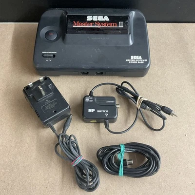 Sega Master System 2 PAL-1 Base de alimentación 3006-05 Fuente de alimentación Interruptor RF AV Usado Foto 1 de 4