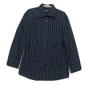 ChapS & George Boys Size 8 plaid long sleeve polo shirt Lot Of #2 - Picture 1 of 8