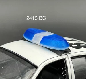 1/24 25 Blue Clear Federal Signal Vista Lightbar Kentucky State Police Sheriff - Picture 1 of 10