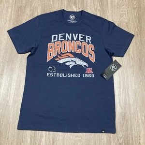 Broncos Shirt M NEW Denver Retro NFL Football Game-day Elway Manning '47 Tee - Picture 1 of 9