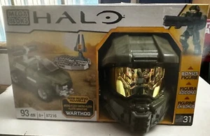 NEW Halo Mega Bloks Set 97216 Micro Fleet Warthog Attack Master Chief Helmet - Picture 1 of 3