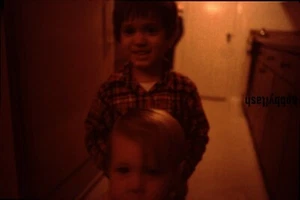 Vintage 35MM Slide Little Boys Making Faces 70's - Picture 1 of 2