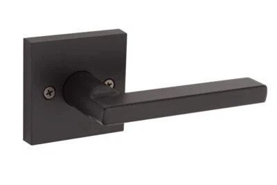 por Kwikset Halifax Palanca Cuadrada Rosa Maniquí Función Hierro Negro US514 Foto 1 de 4
