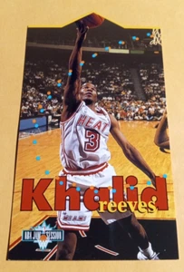 1995-96 Fleer NBA Jam Session Die-Cut Khalid Reeves #D56 - Heat - Bild 1 von 2