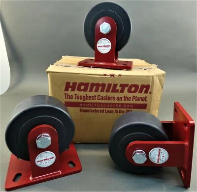 *Lote de 3* Rueda rígida de nailon Hamilton W-630-NYB-3/4 6" de diámetro x 3-1/4" -... Foto 1 de 4
