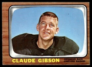 Topps Claude Gibson Oakland Raiders #110 1966 - Imagen 1 de 2