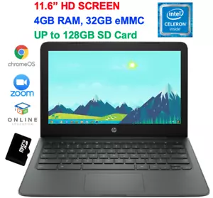 2020 HP Premium Chromebook 11.6" 4GB, 32GB eMMC, Intel Celeron N3350 upto 2.4GHz - Picture 1 of 8