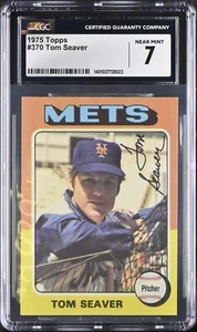 1975 Topps #370 Tom Seaver CGC 7 NM - Picture 1 of 2