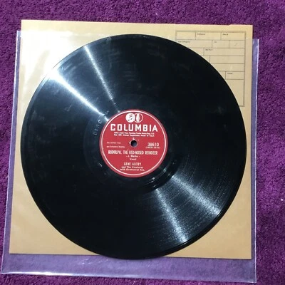 Gene Autry 78 Rpm Lot of (3) Includes’Rudolph…’ G - Image 1 of 4