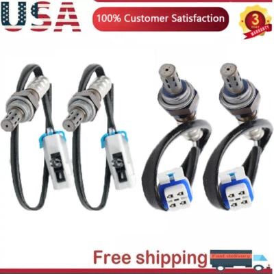 Sensor de oxigênio 4 peças para cima+para baixo para 2007-2013 Chevrolet Silverado e GMC Sierra 1500 - Imagem 1 de 4