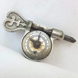 ANTIQUE S&B TACHOMETER REV COUNTER RPM GAUGE STEAM ENGINE SCHAFFER & BUDENBERG - Picture 1 of 17