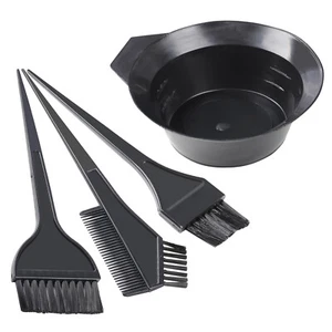 TRIXES Hair Dye Kit NEW Professional Colouring Tool Dye Kit x3 Brushes & Bowl - Picture 1 of 7