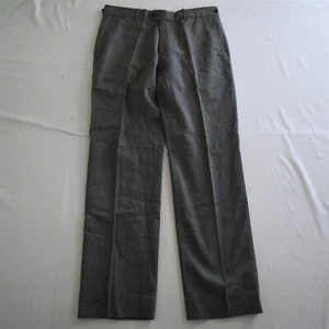 Banana Republic 32x32 Gray Herringbone Wool Cotton Side Tab Mens Dress Pants - Picture 1 of 9