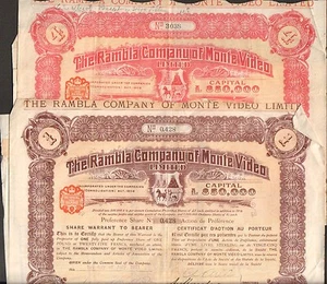 2 titres: THE RAMBLA Cy of MONTE VIDEO (URUGUAY) (Q) - Imagen 1 de 1