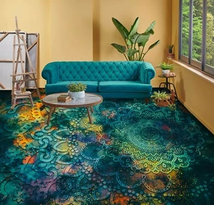 3D Color Pattern 5064 Floor WallPaper Murals Wall Print Decal AJ WALL Fay - Picture 1 of 5