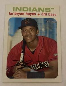2020 Topps Heritage Minor League Ke’bryan Hayes White Border SP 7/50 Pirates