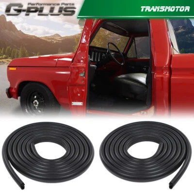 Rubber Door Seals Weatherstrip Pair Truck Fit for 73-79 Ford F100 F150 F250 F350 - Image 1 of 4