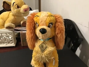 Disney Just Play Lady from Lady and the Tramp Plush Stuffed Toy 7 Inches Brown - Picture 1 of 5