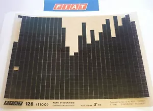 FIAT 128 (1100) 3. edycja oryginalna część zamienna katalog ETK - Zdjęcie 1 z 1