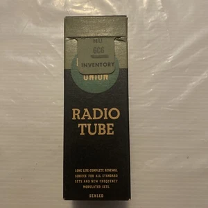 National Union 6C6 New Old Stock Radio High Gain Amplifier Vacuum Tube Vintage - Picture 1 of 5