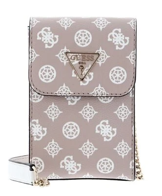 GUESS borsa a tracolla per cellulare Noelle Girlfriend Smartphone Bag Rosewood L - Immagine 1 di 4