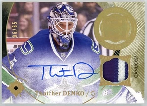 2016-17 Ultimate Thatcher Demko Signature Material Phenoms Rookie Patch Auto /65 - Picture 1 of 2