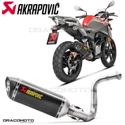 BMW G 310 R / GS 2017-2024 Impianto completo AKRAPOVIC Carbonio RC S-B3R1-RC/1 - Imagen 1 de 4