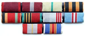 WWII WW2 UDSSR RUSSIA Original Soviet Medals & Orders Ribbon Planks (Y25-03) - Bild 1 von 2