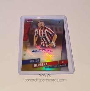 2019/20 Topps Finest UEFA CL Soccer Gold Autograph Hector Herrera 39/50