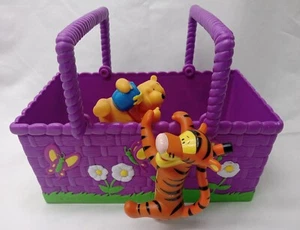 Seltener limitierter Disney Winnie Puuh Bär und Tigger Picknickkorb - Bild 1 von 6