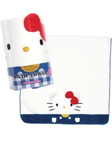 Hello Kitty Bath towel White and Blue kid's towel microfiber - Picture 1 of 6