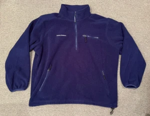 Lehman Brothers LL Bean Fleece Sz XL Employee Staff Bank Rare Vintage USA Flag - Picture 1 of 6