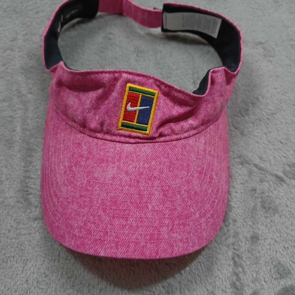 Gorra Nike para mujer OSFM rosa visera ajustable Dri Fit tenis Foto 1 de 4