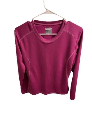 Camiseta deportiva Columbia Titanium para mujer talla grande púrpura manga larga para correr” Foto 1 de 4