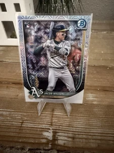 2025 Bowman Chrome Jacob Wilson Rookie Mojo #1 - Picture 1 of 2