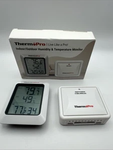Therm Pro Indoor/Outdoor Humidity and Temperature Monitor TP60B - Picture 1 of 4