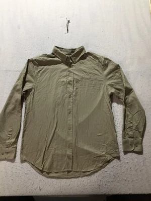 NUEVA Camisa Five Four Poggy The Man Botón Para Hombres XL Beige Tostado Manga Larga Cuello Foto 1 de 4