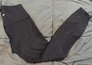 Lululemon Align hoch geschnittene Hose mit Taschen 25" Ripple Emboss schwarz Größe 2 - Bild 1 von 7