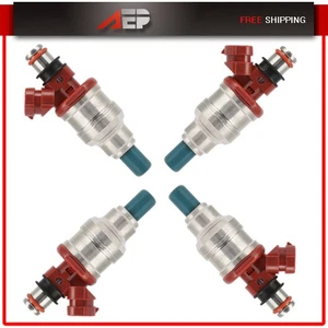 4Pcs Fuel Injectors for 1989-1992 1993 1994 1995 For Toyota 4Runner Pickup 2.4L - Picture 1 of 12