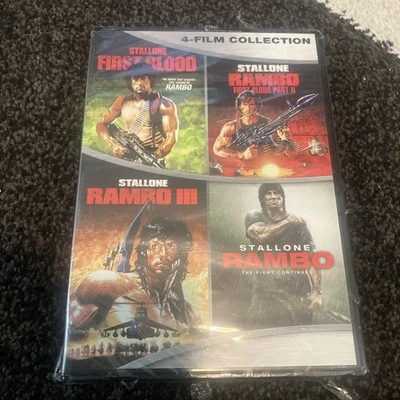 Rambo Collection 1 2 3 & 4 DVD 4 Movies Sylvestor Stallone NEW & SEALED! - Image 1 of 2