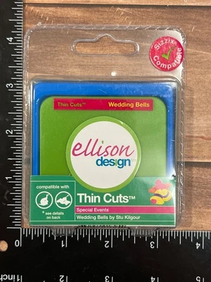HTF RARE Sizzix 22231 Ellison Design Thin Cuts Wedding Bells By Stu Kilgour - Image 1 of 2