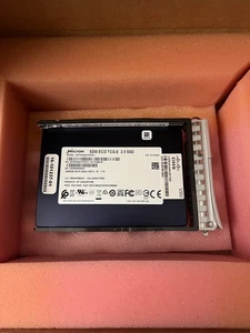 MICRON 3.84TB External SATA 6Gb/s SED-e 2.5" SSD MTFDDAK3T8TDC-1AT16ABCB - Picture 1 of 3