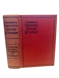 Chambers Twentieth Century Dictionary 1935 Hardcover Book Illustrated Language - Bild 1 von 15