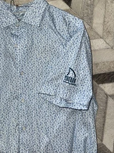 Peter Millar Short Sleeve Button Down Tiburon Ritz Carlton Naples Size M - Picture 1 of 5