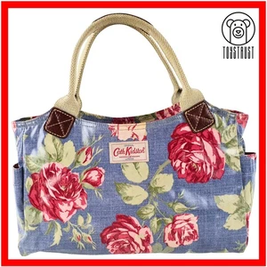 Cath Kidston Day Bag Handbag Grab Everyday Bag Antique Rose Floral Oilcloth CQ28 - Picture 1 of 11