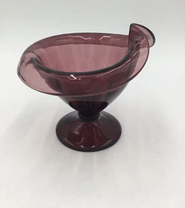 Amethyst Glas Jack-in-the-Pulpit Sockel Vase - Bild 1 von 6