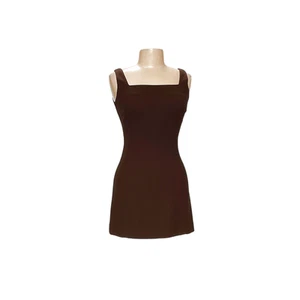 GUESS Women's Brown Midi Shift Dress - Picture 1 of 4