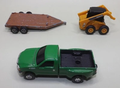 ERTL Ford F150 (2004?), Flatbed Trailer & Skid Steer - Image 1 of 4