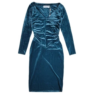 Chiara Boni La Petite Robe Samt Kleid 4 US 40 IT Forest Jewel Grün Midi Party - Bild 1 von 15