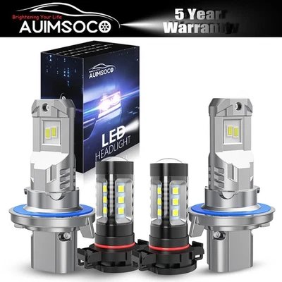 For Dodge Grand Caravan 2010 LED Headlight Bulb + Fog Light 88000LM Super Bright - Image 1 of 4